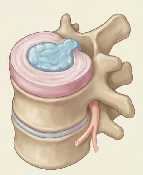 2단계  디스크 돌출 – 방사통 주의 단계